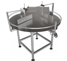 పూర్తిగా ఆటోమేటిక్ బాటిల్ అన్‌స్క్రాంబ్లర్ డైనమిక్ రోటరీ వర్క్‌టేబుల్